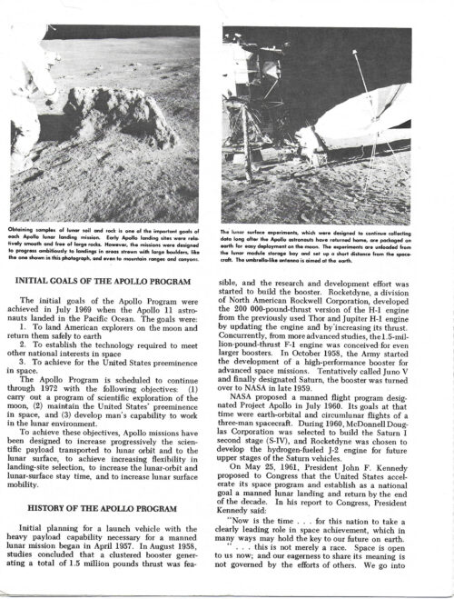 Apollo 11 Buzz Aldrin Signed NASA Facts - Image 2