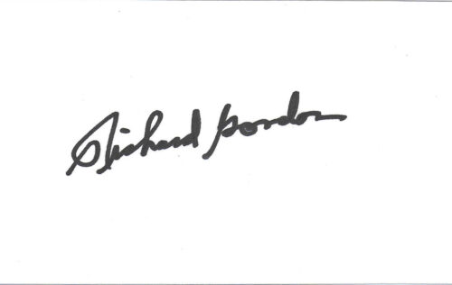 Apollo 12 Richard Gordon Signed Index Card