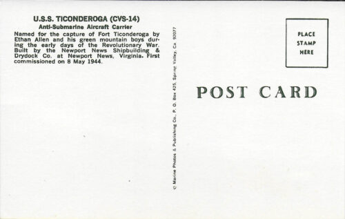 Apollo 17 Astronaut Ron Evans Signed Recovery Ship Postcard - Image 2