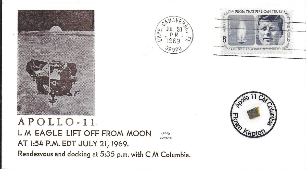 APOLLO 11 FLOWN KAPTON FOIL COVER #14/104 - Apollospace