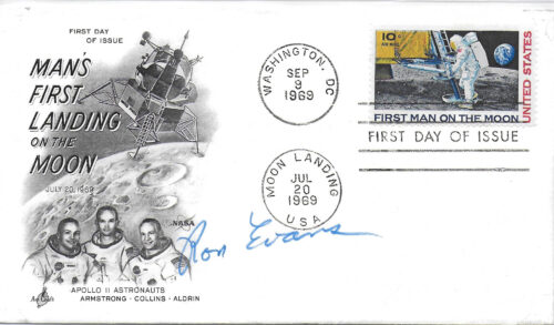 Apollo 17 Astronaut Ron Evans Signed Apollo 11 First Day Cover