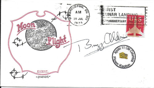 Apollo 11 Buzz Aldrin Signed Flown Kapton Foil Cover SE1 #6/11