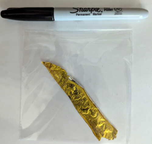 Apollo 13 Flown Kapton Foil Large Piece 3.75 x .75 Inches #GA2-B