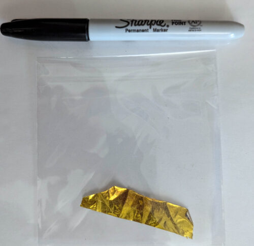 Apollo 13 Flown Kapton Foil Large Piece 2.5 x 5/8ths Inches #GA2-C