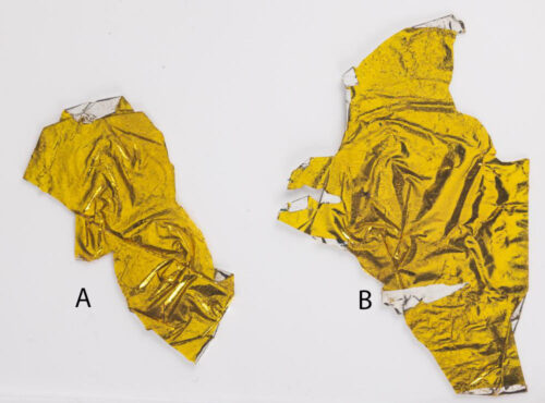 Apollo 13 Flown Kapton Foil Large Piece 3.25 x 1.75 Inches #GA4-A - Image 2