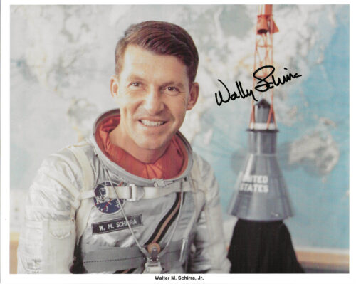 Mercury Astronaut Wally Schirra Signed NASA Lithograph