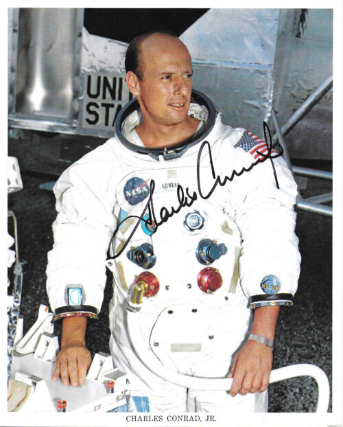 Apollo 12 Moonwalker Charles Conrad Signed NASA WSS Lithograph