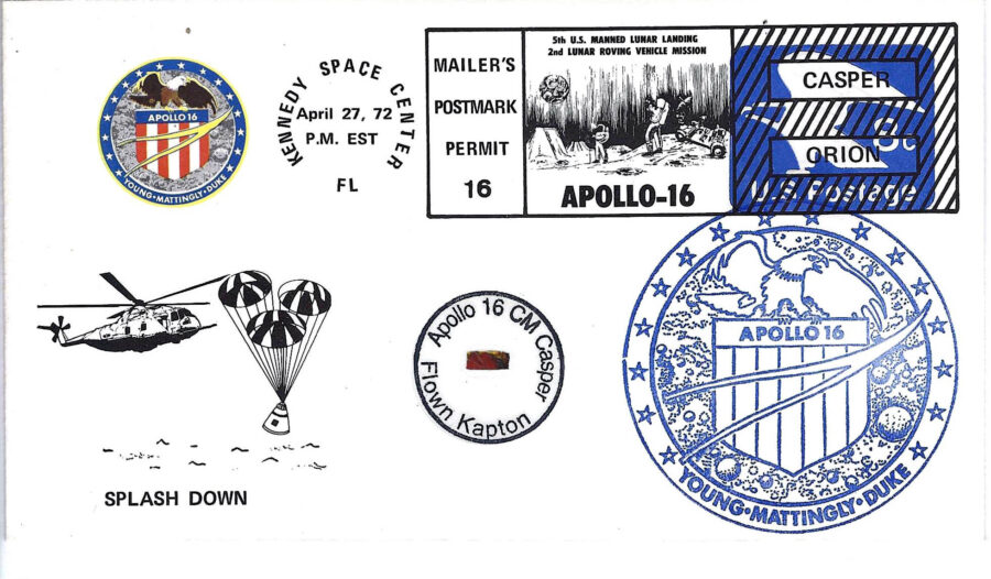 APOLLO 16 FLOWN KAPTON FOIL COVER #6/18 - Apollospace