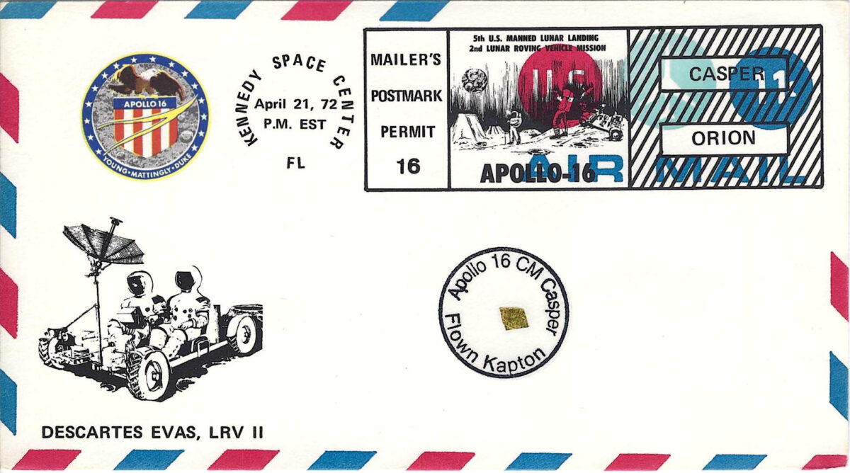 APOLLO 16 FLOWN KAPTON FOIL COVER #9/18 - Apollospace