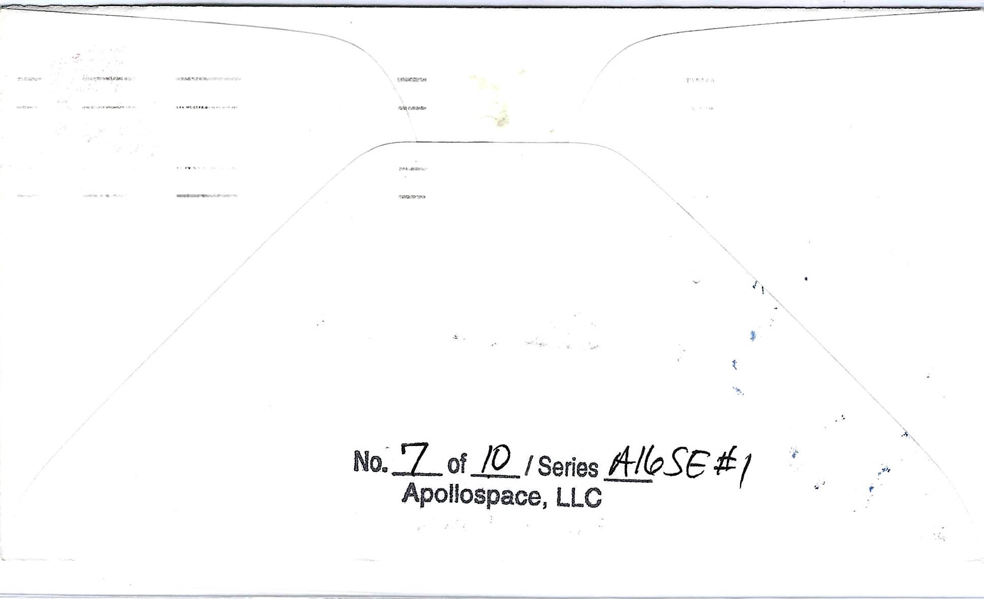 Apollo 16 Charlie Duke & Kurt Debus Signed Flown Kapton Foil Cover SE1 #7/10 - Image 2